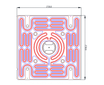石墨烯金属发热板 230-230SUS-220V/550W